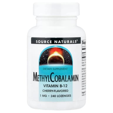 Метил B12 Source Naturals, вкус Cherry, 1 мг, 240 пастилок