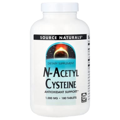 N-ацетилцистеин Source Naturals N-Acetyl Cysteine, 1000 мг, 180 таблеток