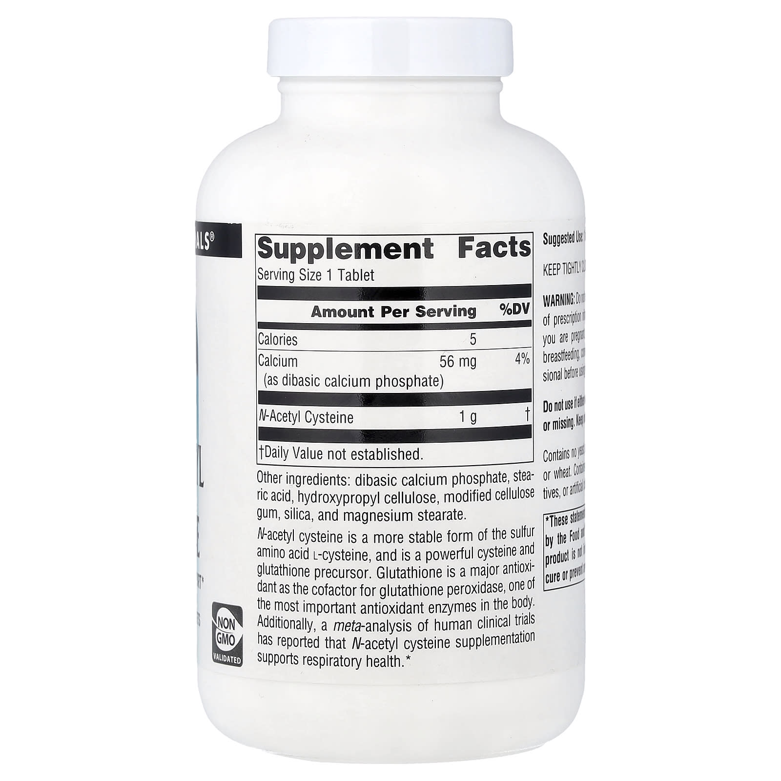 N-ацетилцистеин Source Naturals N-Acetyl Cysteine, 1000 мг, 180 таблеток — фото 2