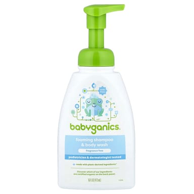 Шампунь Babyganics Foaming & Bodywash, 473 мл