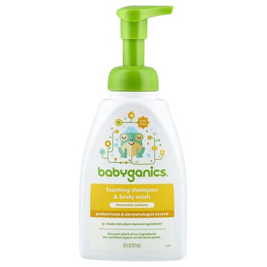 Гель для душа Babyganics Foaming Shampoo & Chamomile Verbena, 473 мл