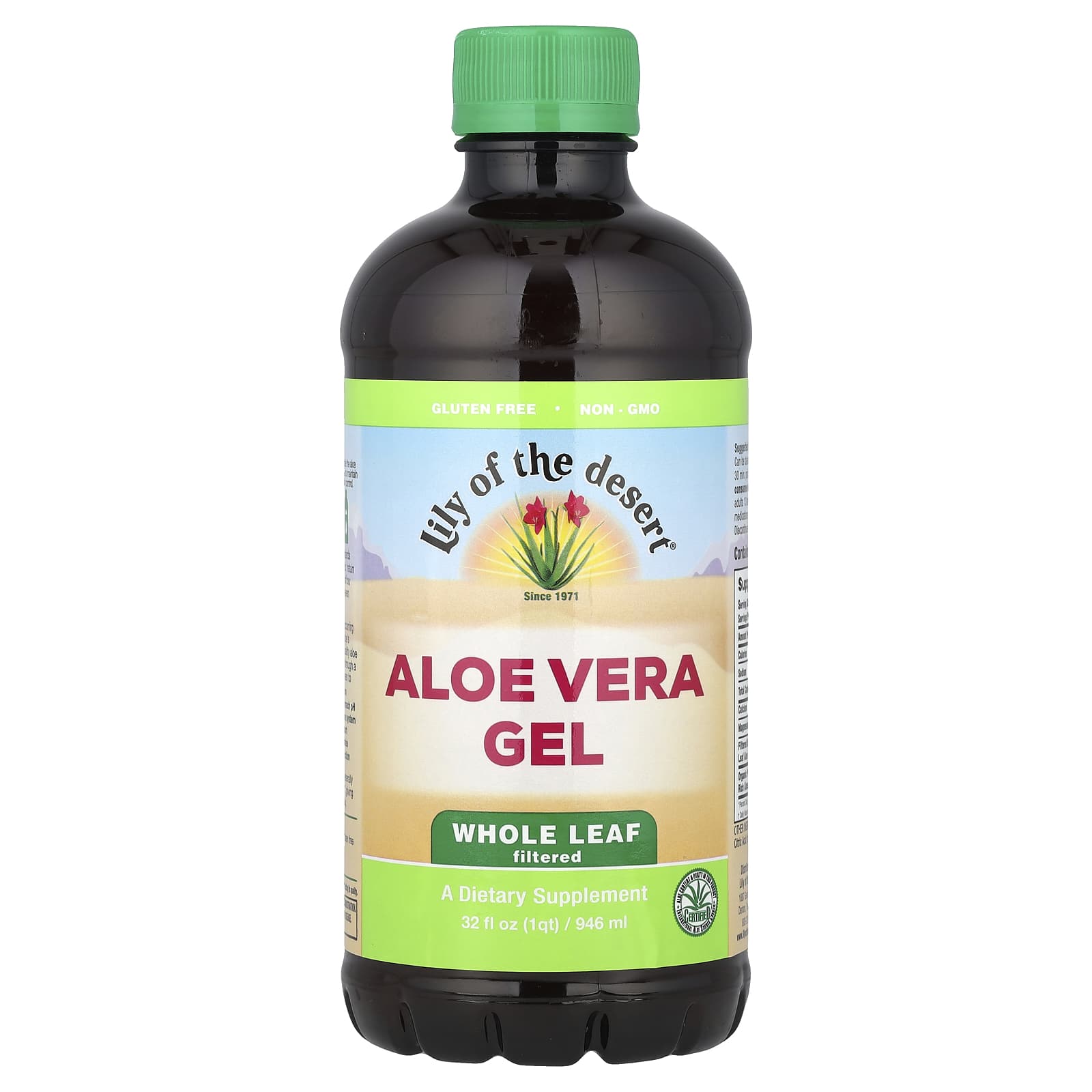 Гель алоэ вера Lily of the Desert Whole Leaf Filtered, 946 мл