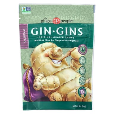 Имбирь The Ginger People Gin Gins® Chews Original, 84 г, жевательные добавки