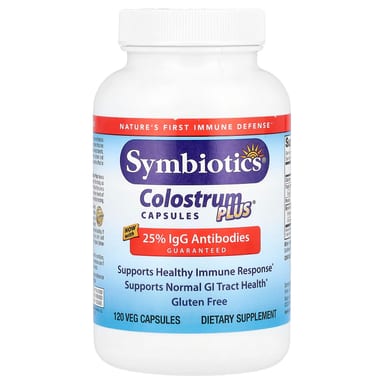 Жевательные таблетки Colostrum Plus Symbiotics®, 120 растительных капсул