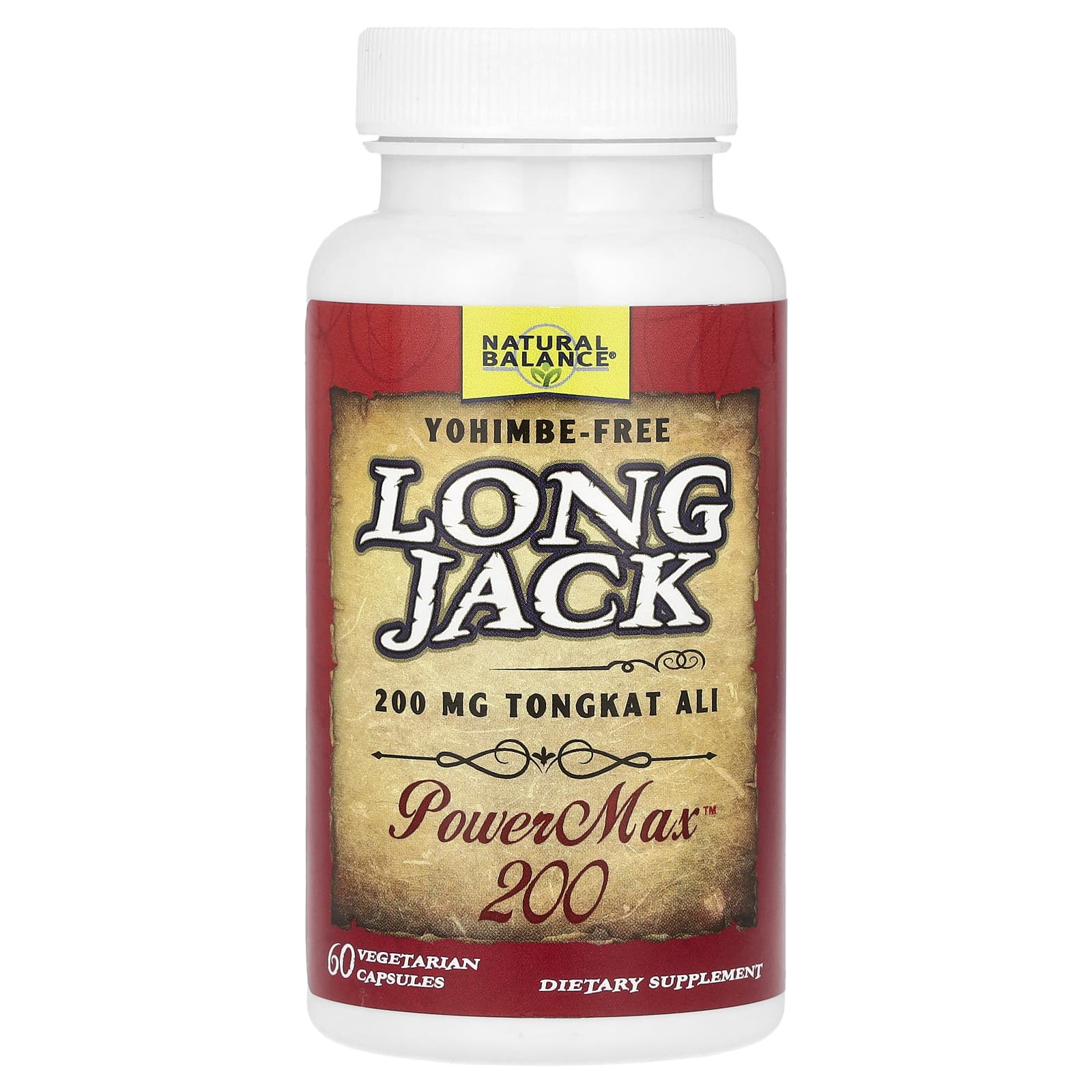 Долгий Джек Natural Balance, 60 вегетарианских капсул (100 мг на капсулу)