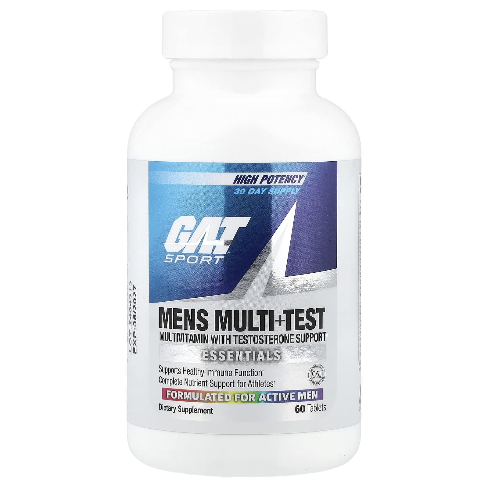Мужские мультивитамины GAT Test High Potency, 60 таблеток
