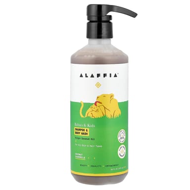 Детский шампунь Alaffia Babies & & Body Wash Coconut Chamomile, 473 мл