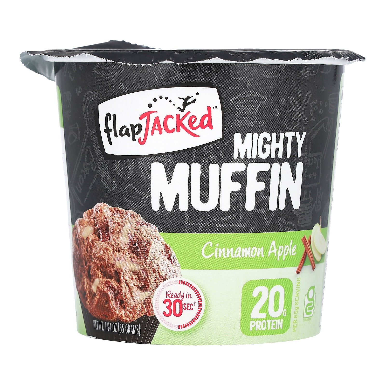Корица FlapJacked Mighty Muffin, вкус Cinnamon Apple, 55 г