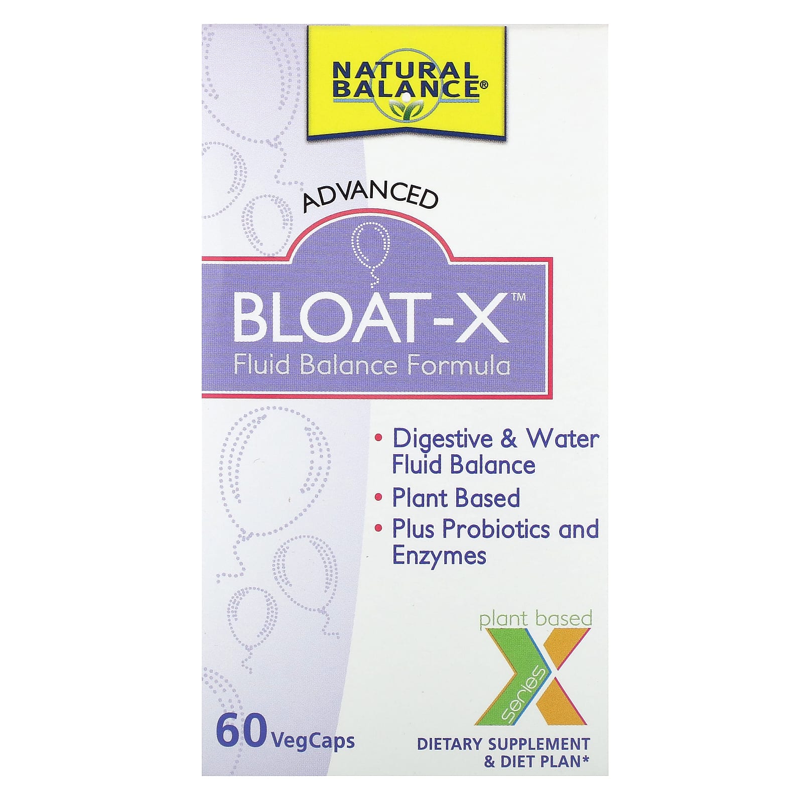 Комплекс Natural Balance Bloat-X Fluid Balance, 60 растительных капсул — фото 2