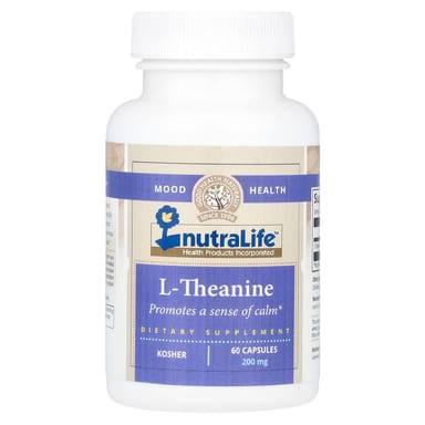L-теанин NutraLife L-Theanine, 200 мг, 60 капсул