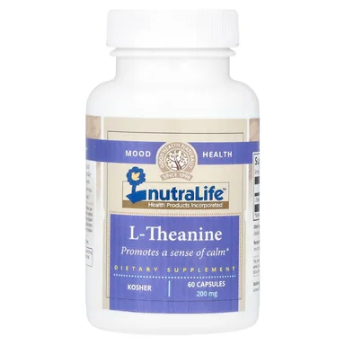 Фото товара: L-теанин NutraLife L-Theanine, 200 мг, 60 капсул