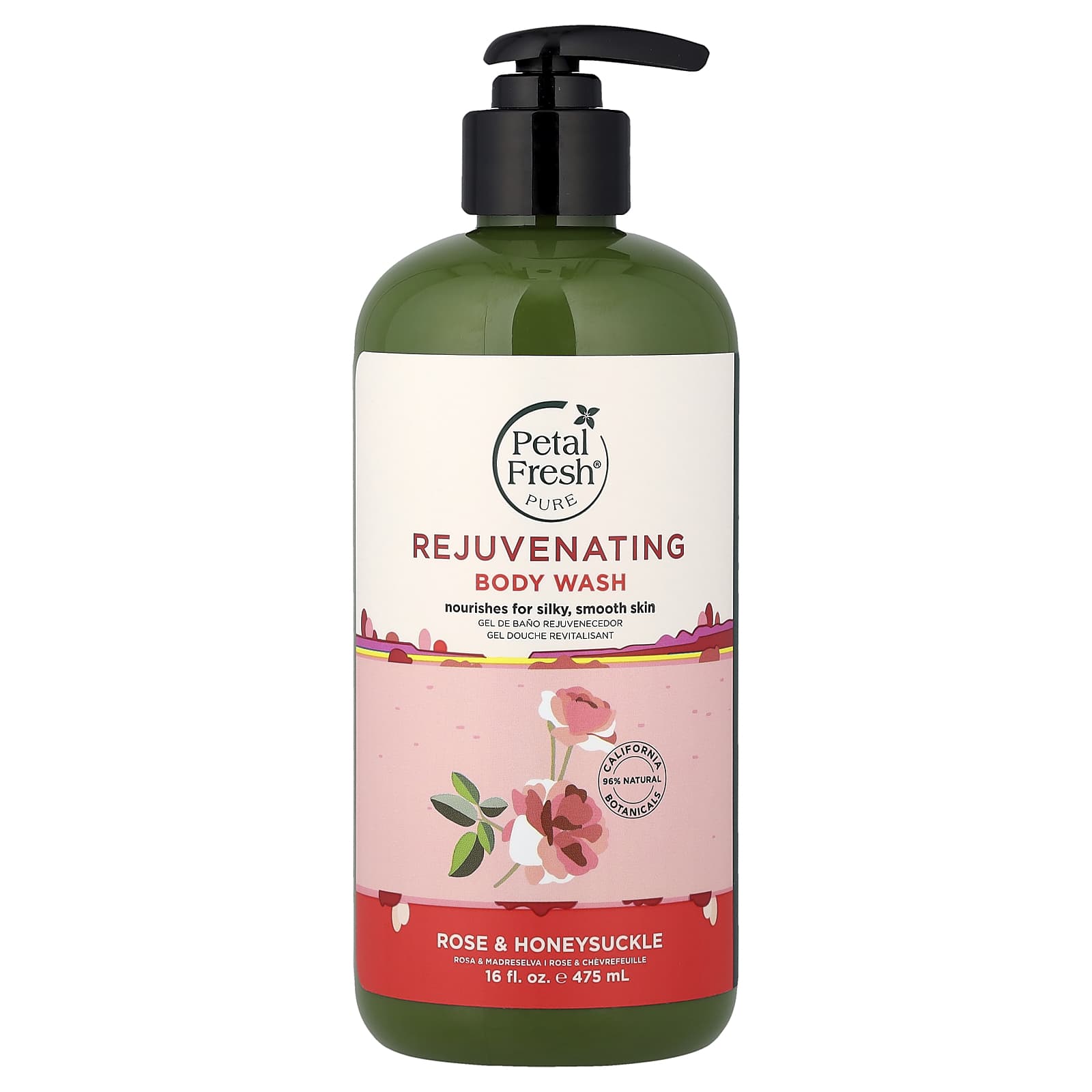Гель для душа Petal Fresh Rejuvenating Rose & Honeysuckle, 475 мл