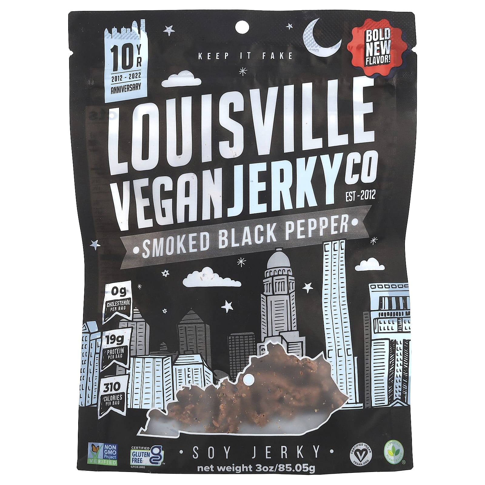 Соевый джерки Louisville Vegan Jerky Co, 85.05 г