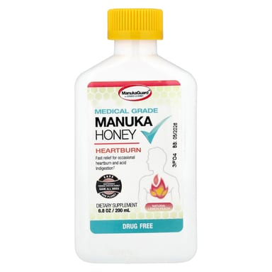 Мёд ManukaGuard Medical Grade Manuka, вкус Natural Lemon Peach, 200 мл