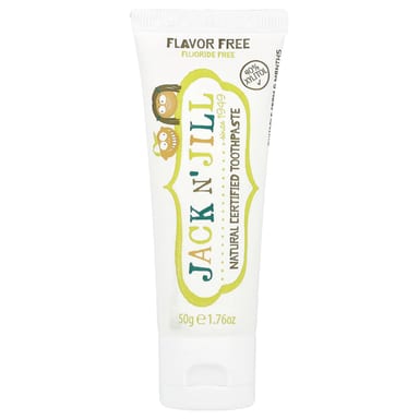 Зубная паста Jack n' Jill Natural Certified 6 Months+ Flavor Free, 50 г