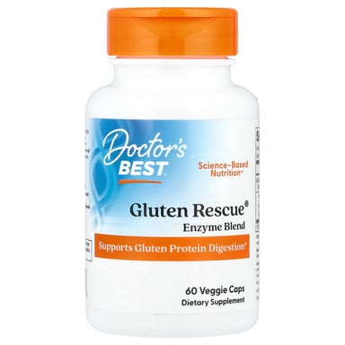 Ферментный комплекс Doctor's Best Gluten Rescue®, 60 растительных капсул
