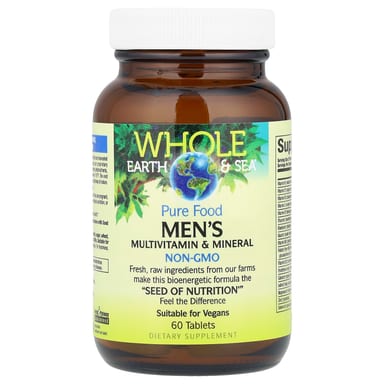 Мультивитаминно-минеральный комплекс Natural Factors Whole Earth & Sea® Men's, 60 таблеток