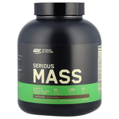 Шоколад Optimum Nutrition Serious Mass™, вкус Chocolate, 2.72 кг