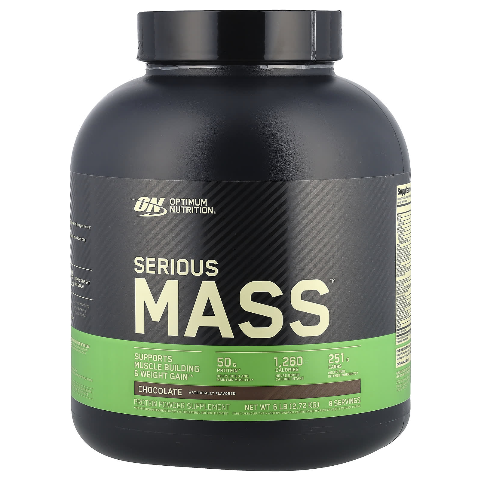 Шоколад Optimum Nutrition Serious Mass™, вкус Chocolate, 2.72 кг