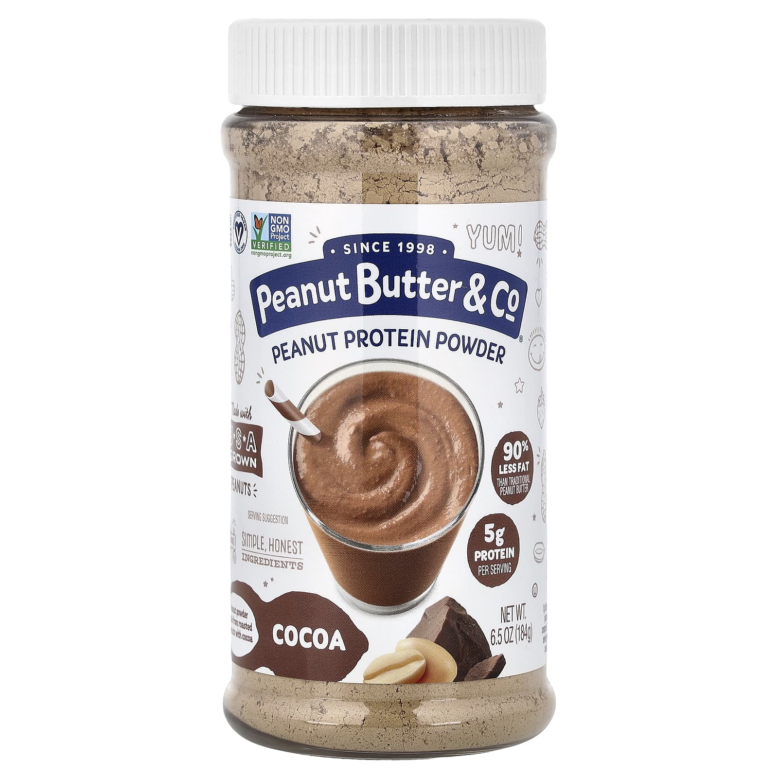 Протеиновый порошок Peanut Butter & Co. Peanut, оттенок Cocoa, 184 г