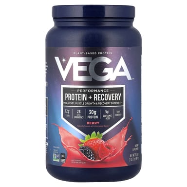 Протеин Vega Plant-Based Performance Recovery, вкус Berry, 801 г