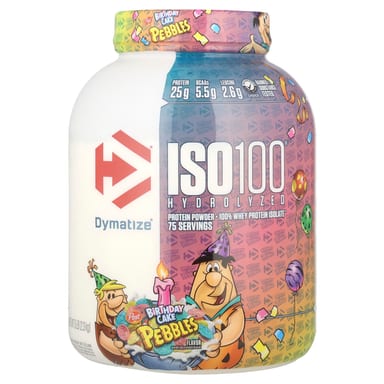 Сывороточный протеин Dymatize ISO100® Hydrolyzed 100% Isolate Birthday Cake Pebbles, 2.3 кг