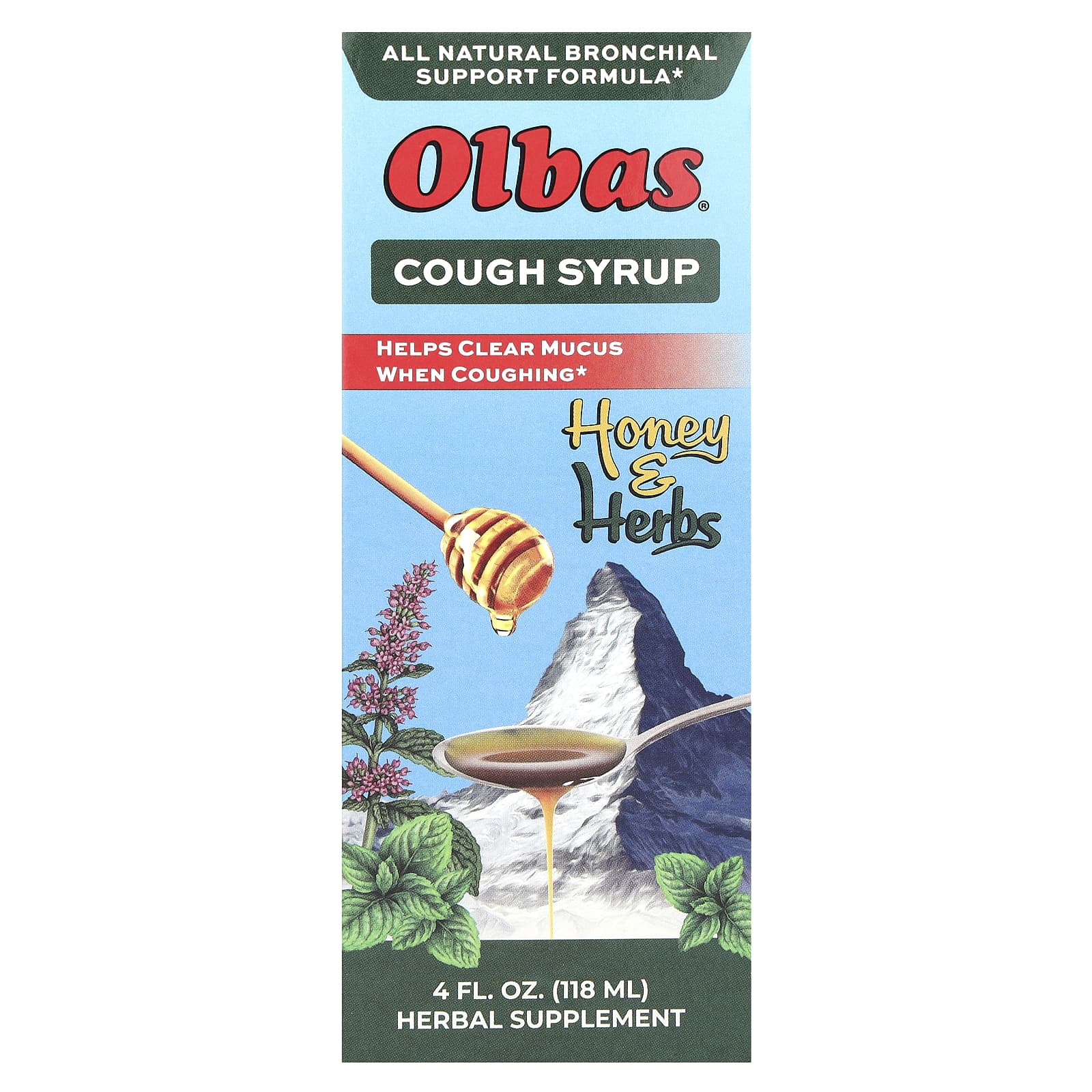 Мёд Olbas Cough Syrup & Herbs, 118 мл