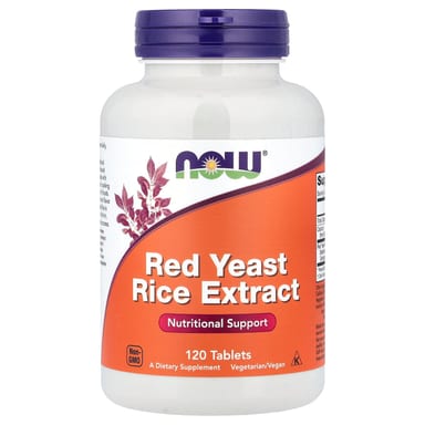 Рис NOW Foods Red Yeast Extract, 1200 мг, 120 таблеток