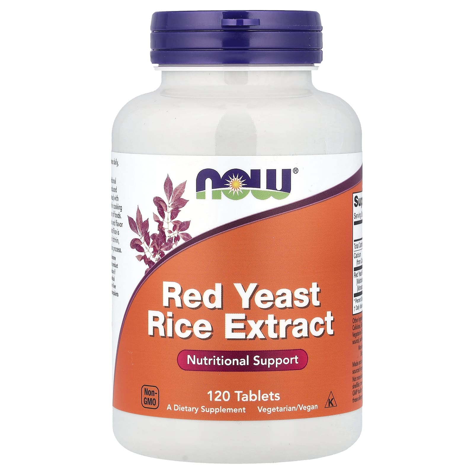 Рис NOW Foods Red Yeast Extract, 1200 мг, 120 таблеток