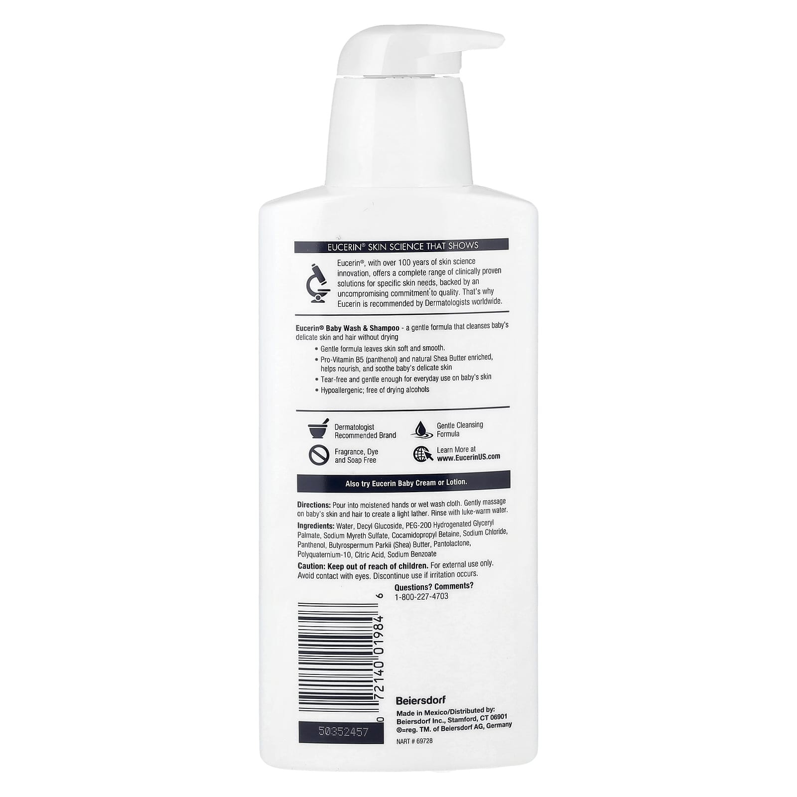 Детское средство для купания Eucerin & Shampoo, 400 мл — фото 2