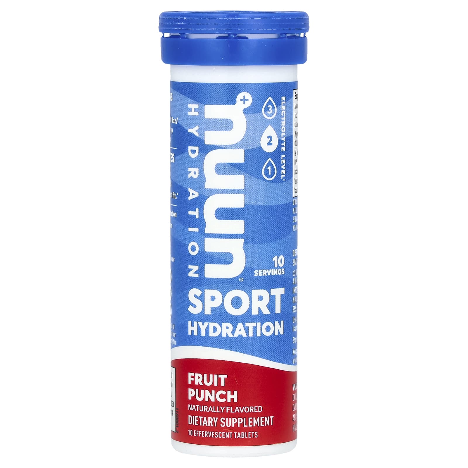 Гидратация Nuun, 10 шипучих таблеток со вкусом фруктовогоPunch