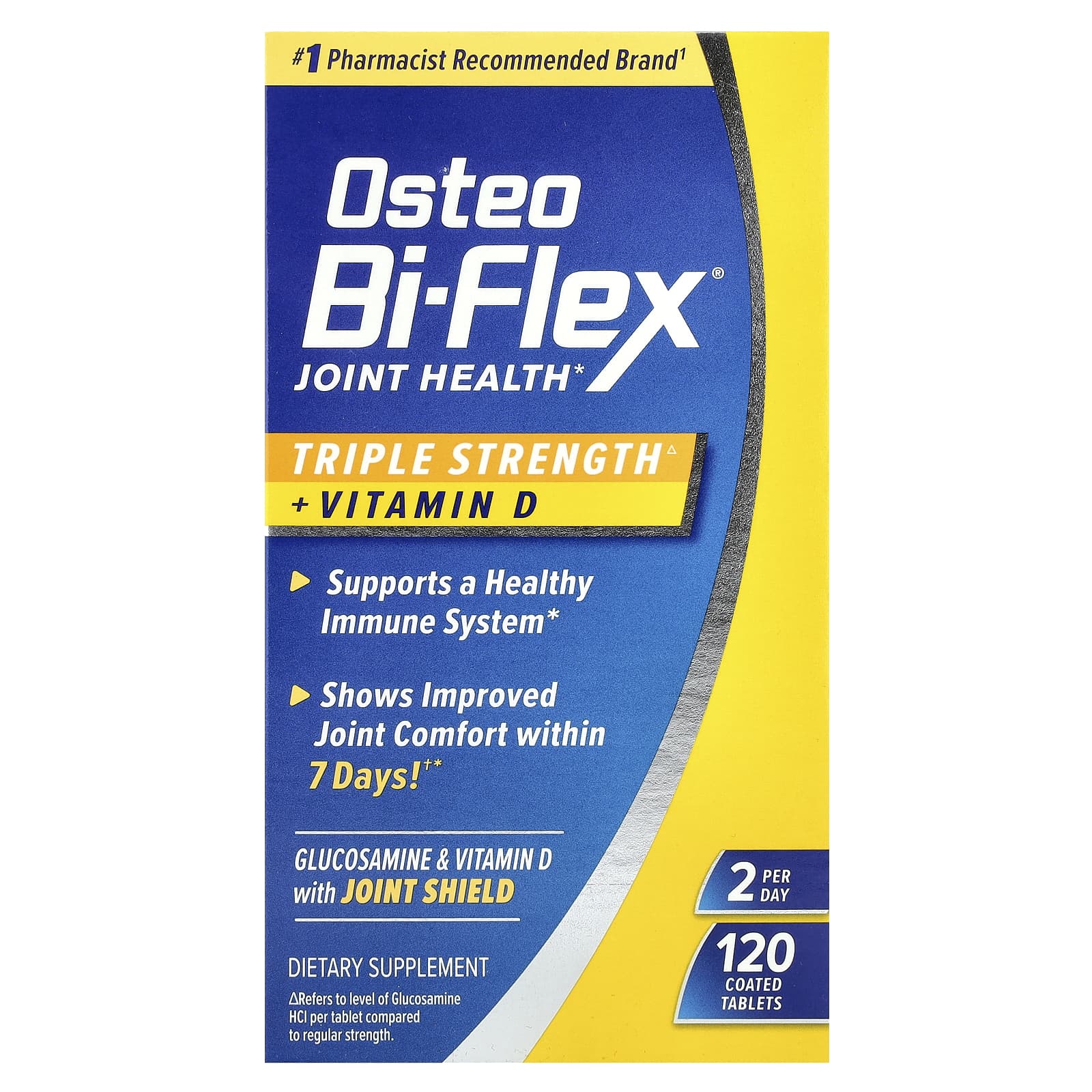 Витамин D Osteo Bi-Flex Joint Health Triple Strength 120 Coated Tablets, таблетки — фото 2