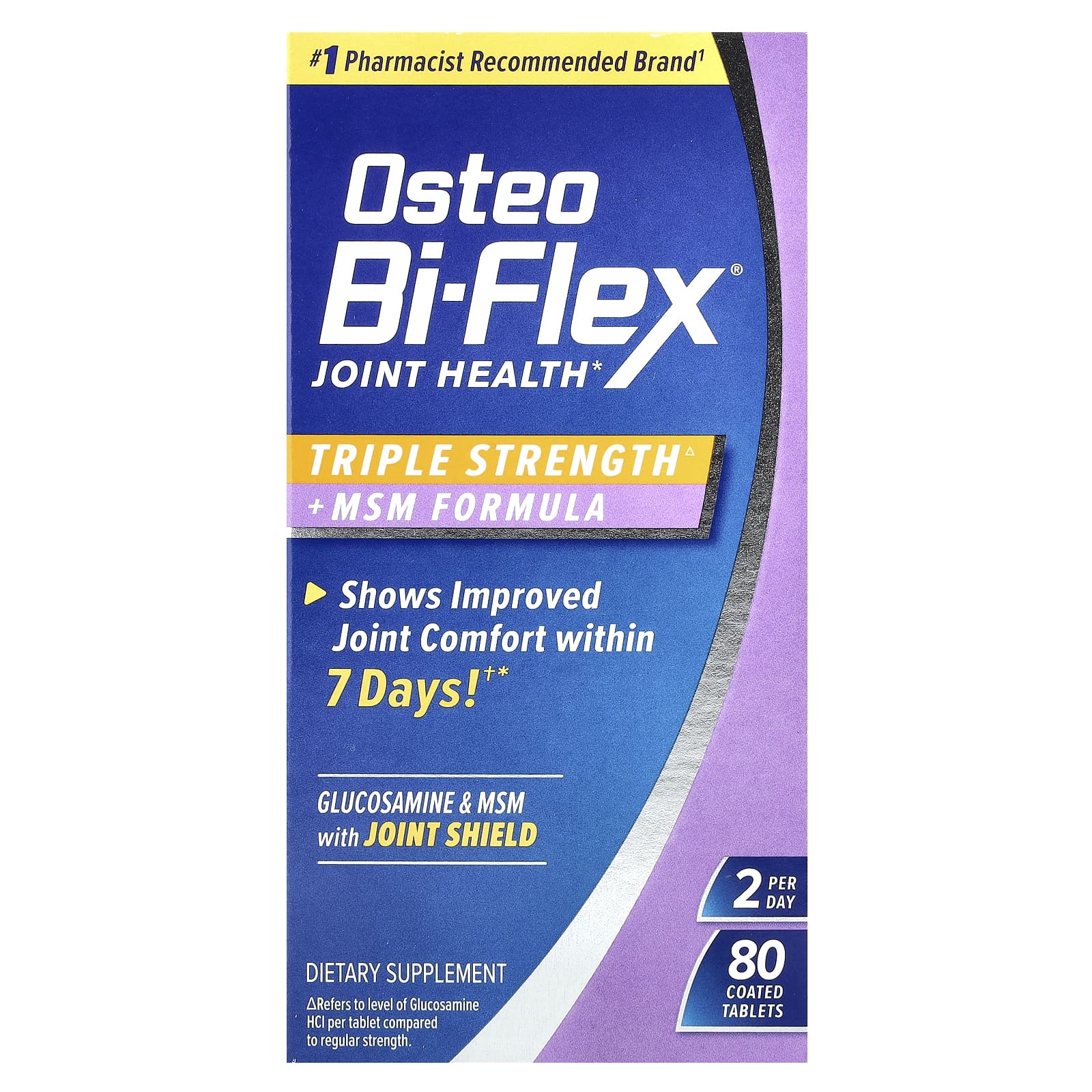 Комплекс Osteo Bi-Flex Joint Health Triple Strength MSM 80 Coated Tablets, таблетки — фото 2