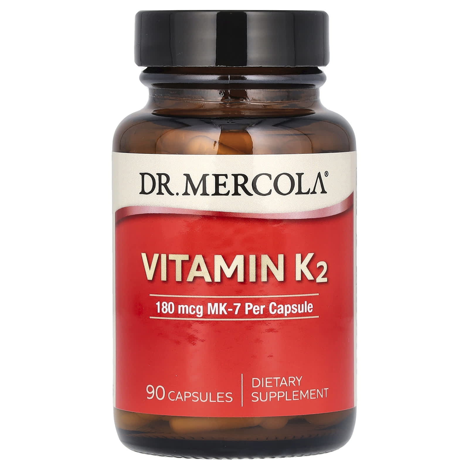 Витамин K2 Dr. Mercola, 180 мкг, 90 капсул
