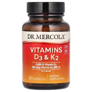 Витамины Dr. Mercola D3 & K2, 30 капсул