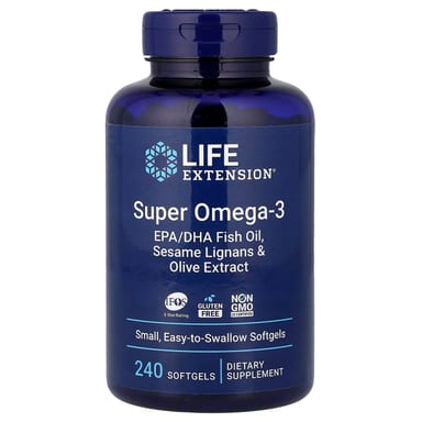 Омега-3 Life Extension Super, 240 мягких капсул