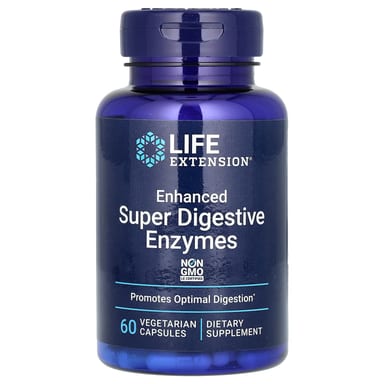 Пищеварительные ферменты Life Extension Enhanced Super, 60 растительных капсул