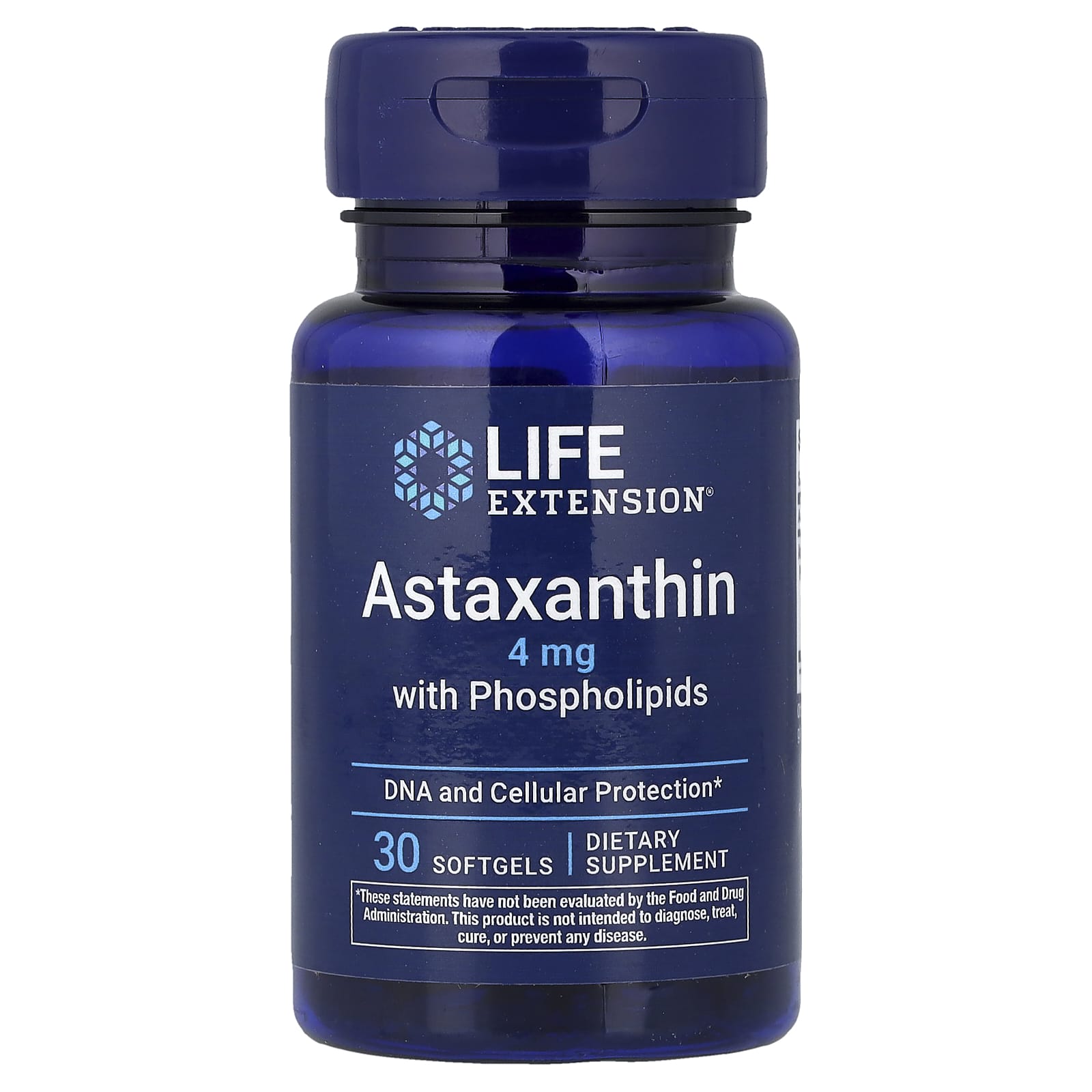 Астаксантин Life Extension with Phospholipids, 30 мягких капсул
