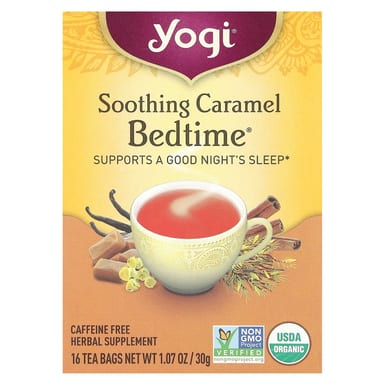 Чайные пакетики Yogi Tea Bedtime® Soothing Caramel 16, без кофеина, 30 г