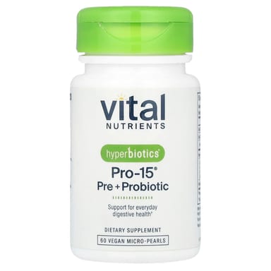 Пробиотик Vital Nutrients Hyperbiotics® Pro-15® Pre 60 Vegan Micro-Pearls