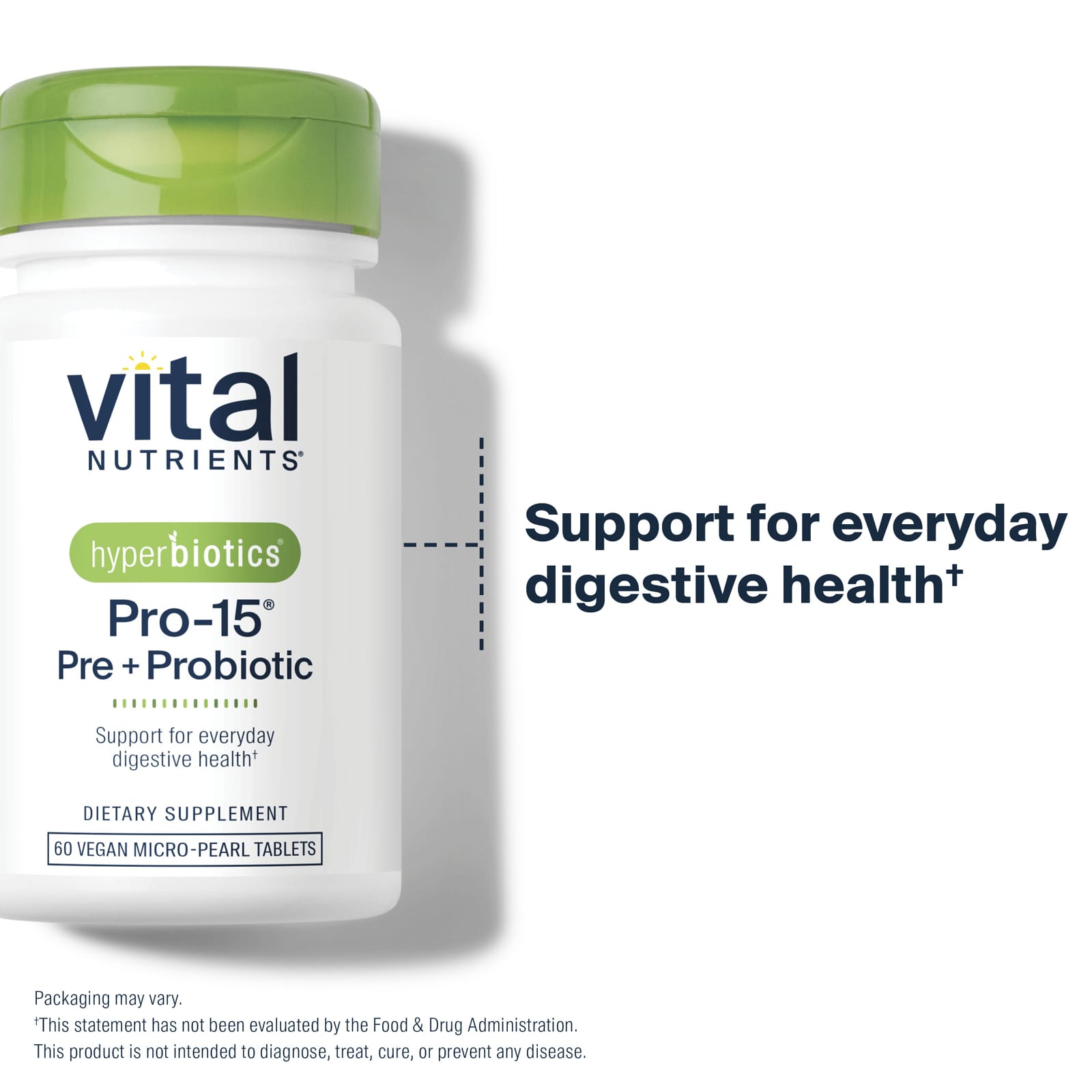 Пробиотик Vital Nutrients Hyperbiotics® Pro-15® Pre 60 Vegan Micro-Pearls — фото 4