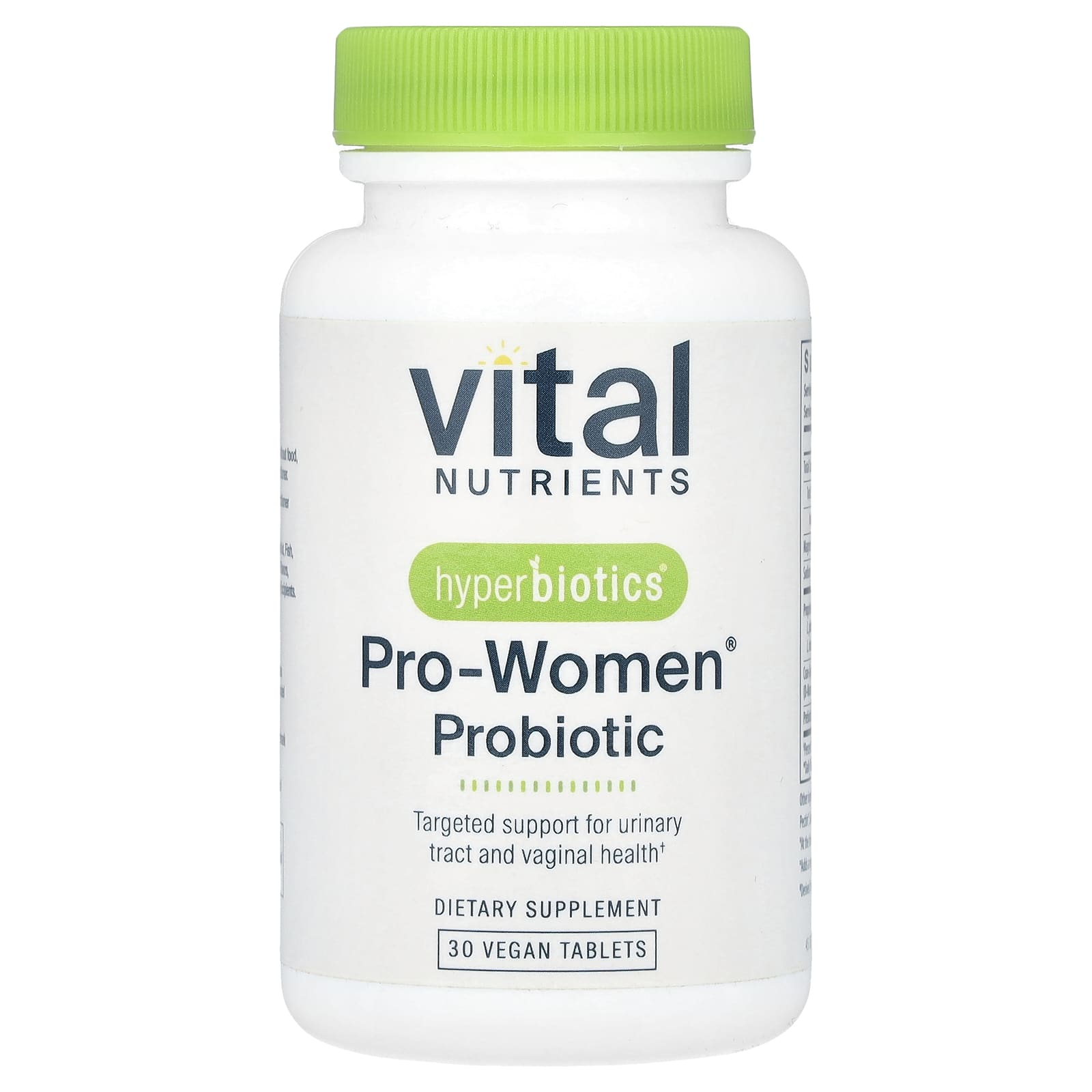Пробиотик Vital Nutrients Hyperbiotics® Pro-Women® 30 Vegan Tablets, таблетки