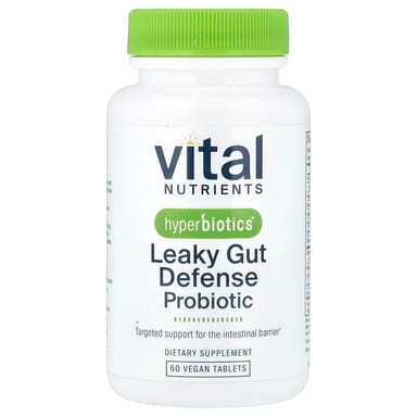 Пробиотик Vital Nutrients Hyperbiotics® Leaky Gut Defense 60 Vegan Tablets, таблетки