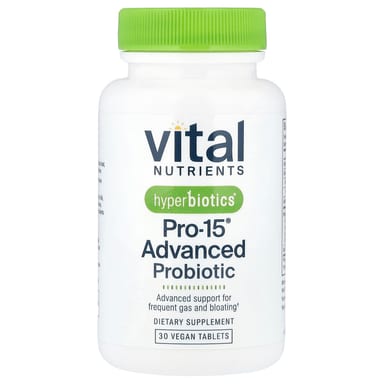 Пробиотик Vital Nutrients Hyperbiotics® Pro-15® Advanced 30 Vegan Tablets, таблетки
