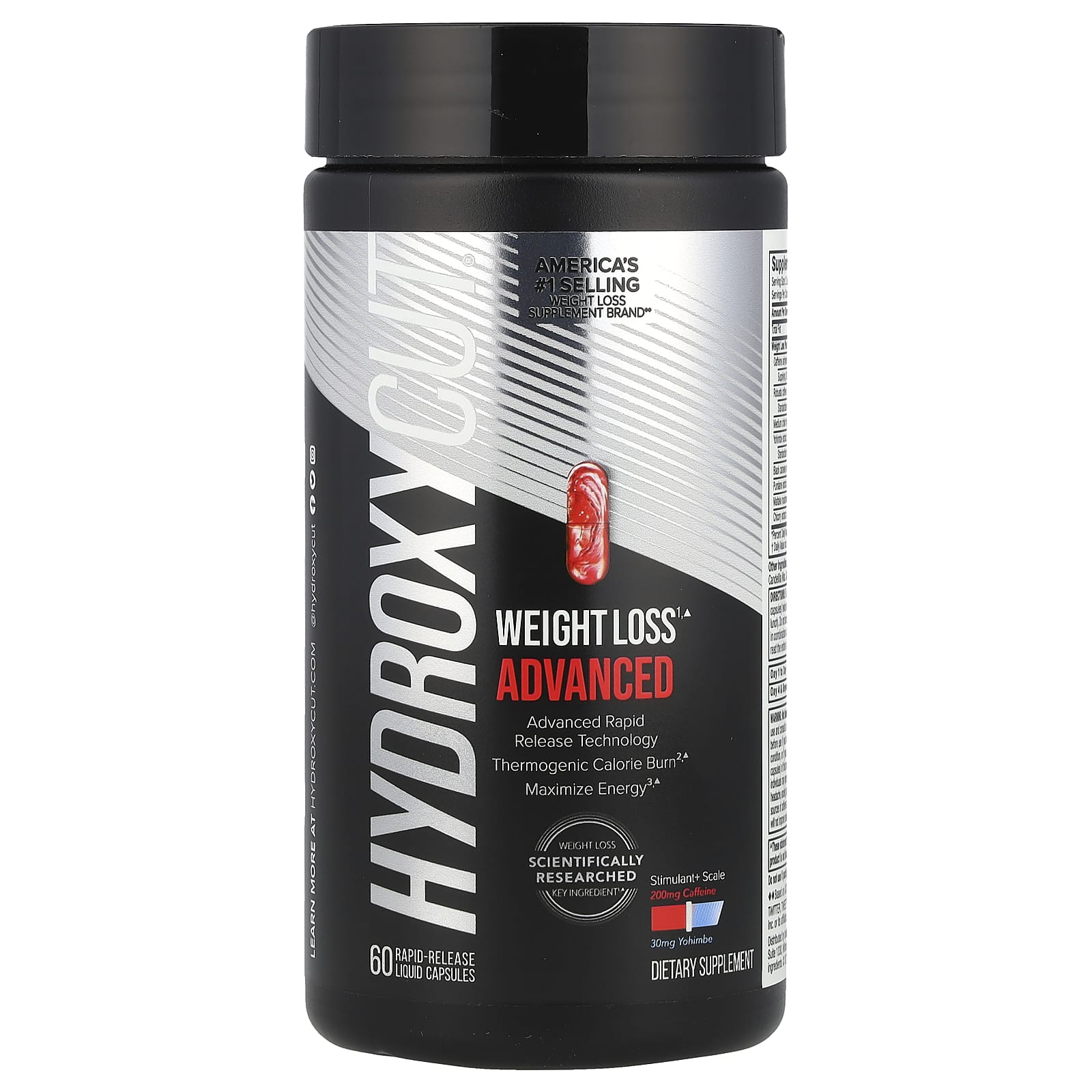 Сжигатель жира Hydroxycut, 60 мягких капсул с быстрым высвобождением