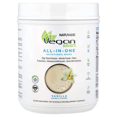 Питательный коктейль VeganSmart, 1.4 фунта (645 г), ванильный
