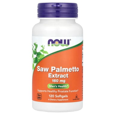 Пальметто NOW Foods Extract, 160 мг, 120 мягких капсул