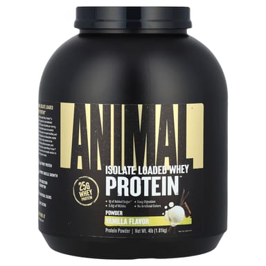 Протеиновый порошок Animal Isolate Loaded Whey Protein™ Powder, вкус Vanilla, 1.81 кг