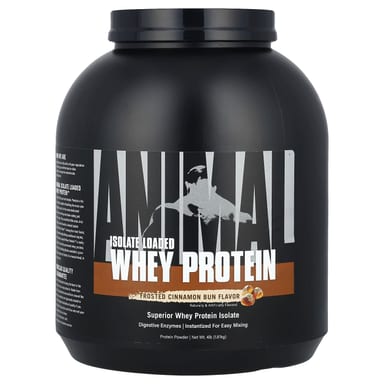 Протеиновый порошок Animal Isolate Loaded Whey, вкус Frosted Cinnamon Bun, 1.81 кг