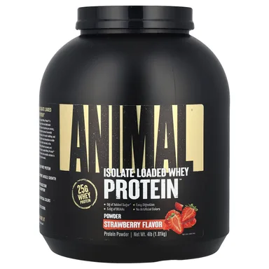 Фото товара: Протеиновый порошок Animal Isolate Loaded Whey, вкус «клубника», 1.81 кг